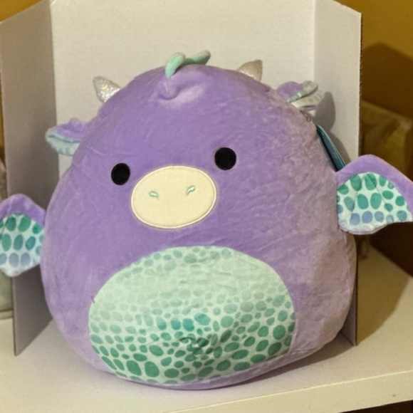 Drow 12 inch Dragon Squishmallow Official Kellytoy with Teal Scales - Picture 1 of 2